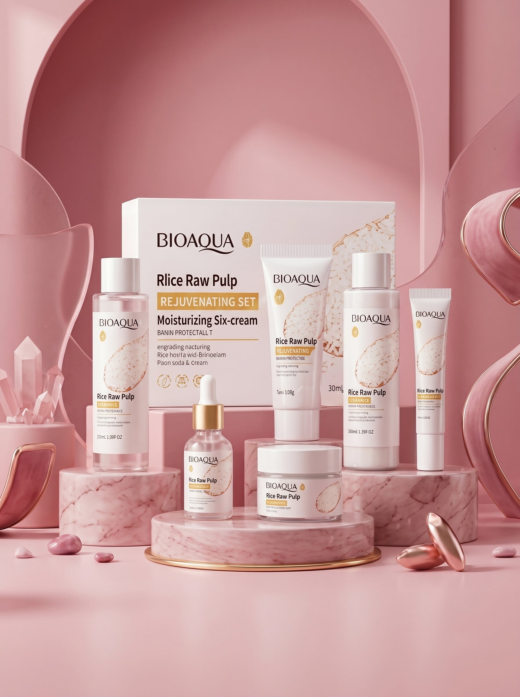 Kit Med - Kit Facial Bioaqua (Tratamiento de 6 Piezas)
